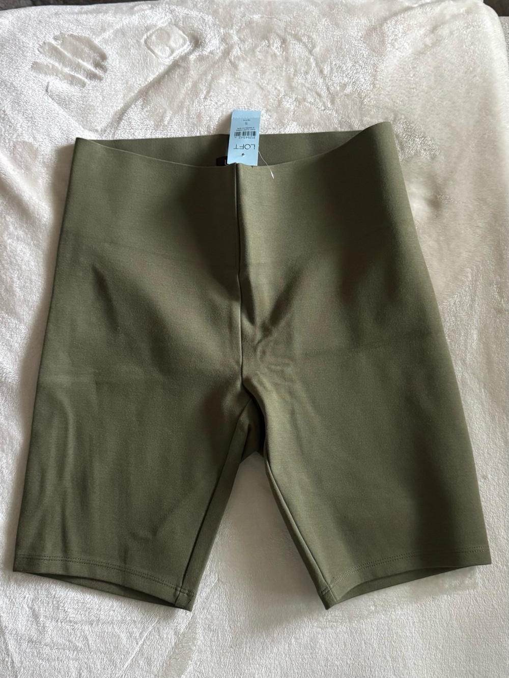 LOFT Olive Green Stretch Bike Shorts